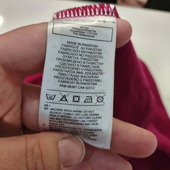 Adidas Shirt Mens Sz M Three Cats Purple Plum Graphic Tee Casual Street Oriental - Picture 10 of 10